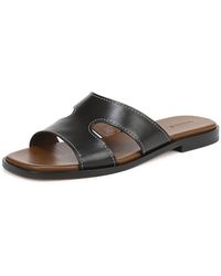 Vince - S Meyers Slide Sandal Black Leather 11 M - Lyst