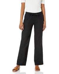 Amazon Essentials - Linen Blend Drawstring Relaxed Fit Wide Leg Pant - Lyst