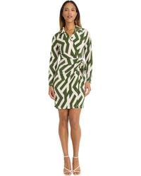 Donna Morgan - Long Sleeve Perfect Wedding Guest Or Bridal Shower Casual Wrap Dress For - Lyst