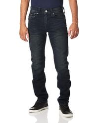 True Religion - Geno Big T Low Rise Slim Fit Jean With Back Flap Pockets - Lyst