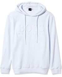 hugo boss white hoodie