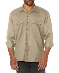 Dickies - Mens Big-tall Long-sleeve Work Utility Button Down Shirts - Lyst