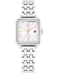 Tommy Hilfiger - Quartz Watch – Mini 24mm Stainless Steel Tank - Lyst