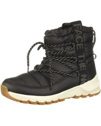 The North Face - North Face Thermoball Lace Up Boots Uk 5 Tnf Black Whisper White - Lyst
