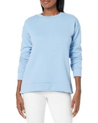 Jockey - Textured Crew Neck Long Sleeve Pullover Sweatshirt - Lyst