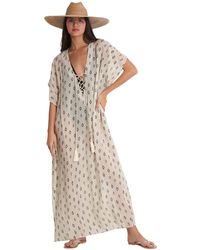 Gottex - Standard Maya Beach One Size Cover-up Ivory - Lyst