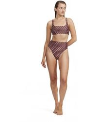 Gottex - Standard Luma Vintage Charm Leg Cut High Waist Swim Bottom Swimwear With With Front And Back Lining - Lyst