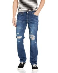 levi's 511 slim fit distressed jeans