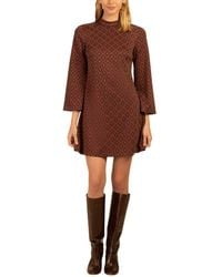 Trina Turk - A Line Mock Neck Dress - Lyst