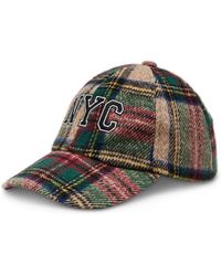 Steve Madden - Plaid Baseball Hat - Lyst