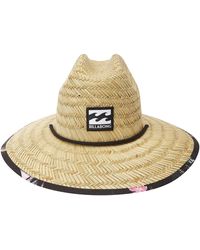 Billabong - Mens Classic Printed Straw Lifeguard Sun Hat - Lyst