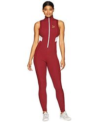 puma jumpsuit red