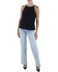 Theory - Womens Cropped Halter.preci Blouse - Lyst