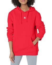 adidas Originals - Womens Adicolor Essentials Fleece Hoodie Hooded Sweatshirt - Lyst