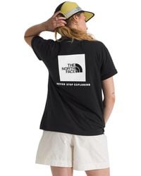 The North Face - Evolution Box Nse Short-sleeve Tee | Regular Fit Cotton T-shirt With Logo Graphics & Durable Ribbed Collar - Lyst