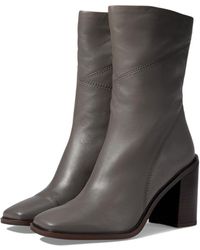 Franco Sarto - S Stevie Mid Calf Boot Graphite Grey Leather 7.5 M - Lyst