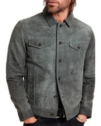 John Varvatos - Andrew Trucker-shank Closures Trucker Jacket L1401y1 - Lyst