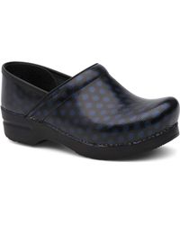 polka dot dansko clogs