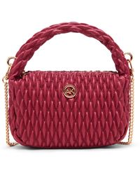 Anne Klein - Rounded Mini Ruched Crossbody - Lyst