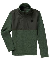 Billabong - Boundary 1/2 Zip Blocked Fleece Sweater Jacket - Lyst