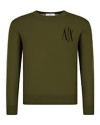 Emporio Armani - A | X Armani Exchange Long Sleeve Small Icon Logo Wool Sweater - Lyst