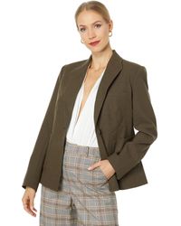 BCBGMAXAZRIA - Relaxed Single Breasted Blazer Long Sleeve Button Front Peak Lapel Jacket - Lyst