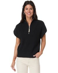 Lilla P - Half Zip Poncho Sweater - Lyst