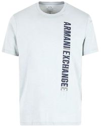 Emporio Armani - A | X Armani Exchange Regular Fit Cotton Side Logo Print Tee - Lyst