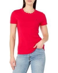 Nautica - Solid Short Sleeve Crew Neckline T-shirt - Lyst