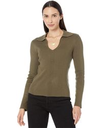 Calvin Klein - Johnny Collar V Neck Lightweight Long Sleeve Comfortable Sweater - Lyst