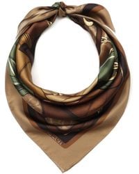 COACH - Stacked Tabby Printed Silk Square - Lyst