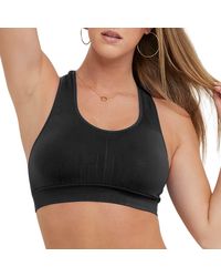 Champion - , Infinity, Moderate Support Racerback Sports Bra For , Black, Small - Lyst