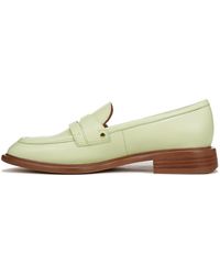 Franco Sarto - S Edith Slip On Loafers Spearmint Green Leather 10 M - Lyst
