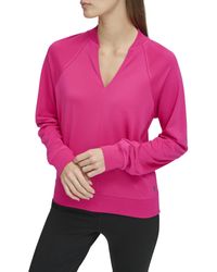 Andrew Marc - Sport Long Sleeve V-neck Sporty Jersey Pullover - Lyst