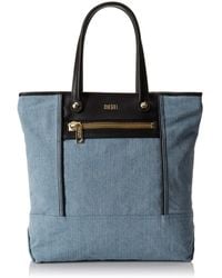DIESEL - The Brave Blue Days Dafne Shoulder Bag,light Blue/black,one Size - Lyst