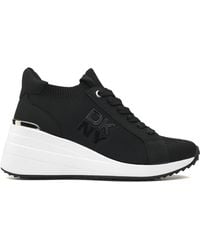 DKNY - Kasia Everyday Lace Up Wedge Sneaker - Lyst