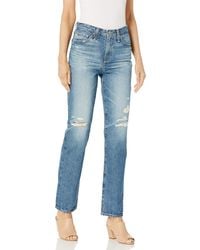 AG Jeans - Alexxis High Rise Vintage Fit Straight Leg Jean - Lyst