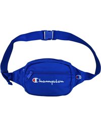 champion waist bag blue