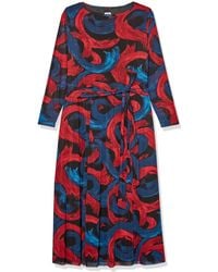 Anne Klein - Plus Size Mesh Tie Waist Midi Dress - Lyst