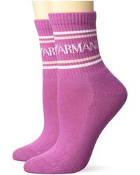 Emporio Armani - 2 Pack Short Socks - Lyst