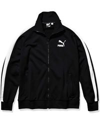 puma metallic logo track jacket