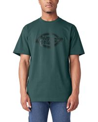 Dickies - Big & Tall Short Sleeve Heavyweight Logo T-shirt Green - Lyst