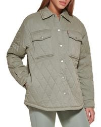 Levi's - Diamond Quilted Shirt Jacket - Lyst