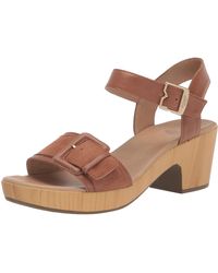 Dr. Scholls - S Felicity Too Block Heel Sandal Honey Brown 9 M - Lyst