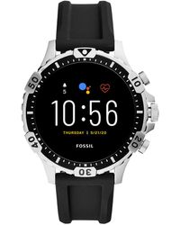 fossil q marshal gen 2 smoke stainless steel touchscreen smartwatch ftw2108
