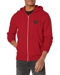 True Religion - Zip Up Hoodie - Lyst