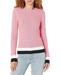 Tommy Hilfiger - Everyday Crewneck Cable Sweater - Lyst