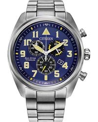 Citizen - Eco-drive Weekender Garrison Chronograph Field Watch In Super Titanium - Lyst