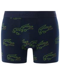 Lacoste - Cotton Stretch Print Animation Boxer Briefs - Lyst