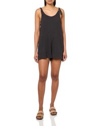 Volcom - Lived In Lounge Relaxed Fit Tie Strap Romper Shorts - Lyst